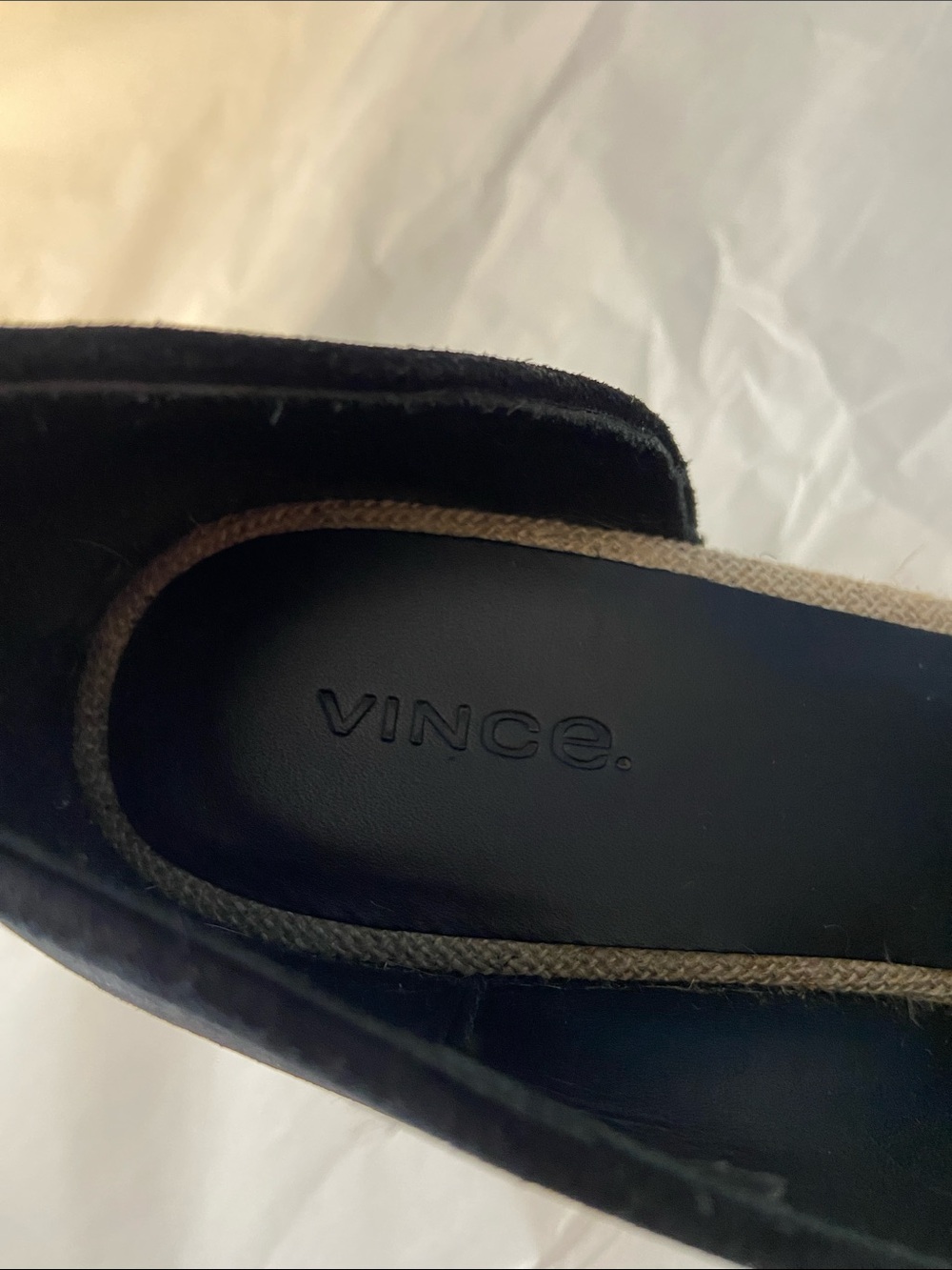 Vince Black Suede Espadrille Wedge Sandals - Picture 3 of 9